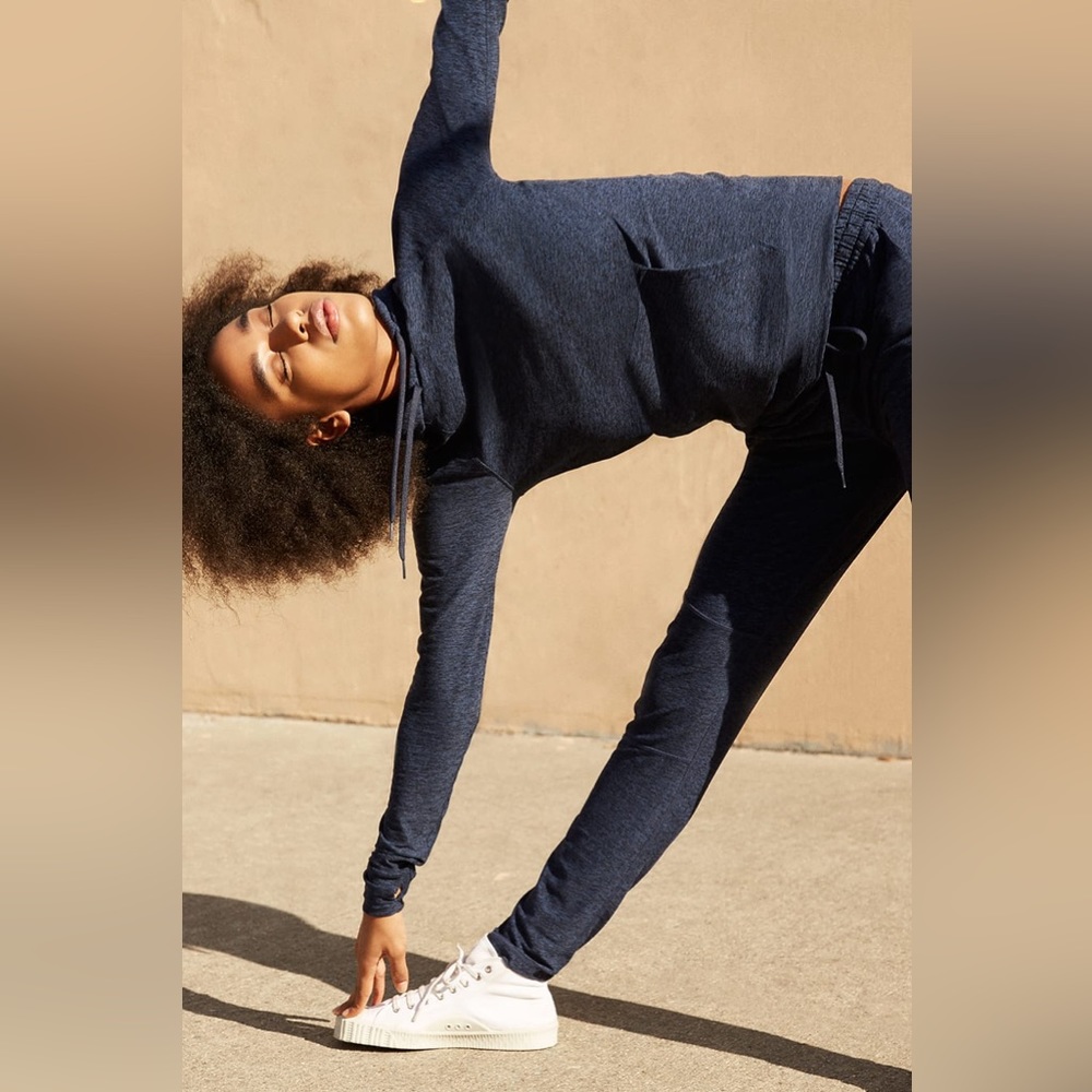 OV Outdoor Voices Navy CloudKnit Hoodie Pant Set Size S